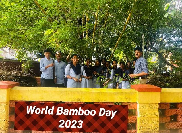 World Bamboo Day at ವಿಶ್ವವಿದ್ಯಾನಿಲಯ ಕಾಲೇಜು ಮಂಗಳೂರು.